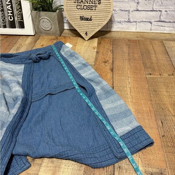 Free People OB466433 Farewell Party Wash Wrap Double the Fun Denim Skirt - $168 - Picture 8 of 11